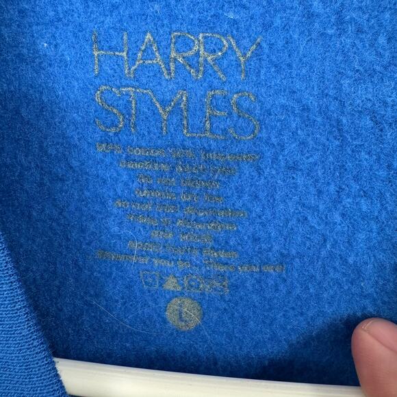 Harry Styles Love on Tour 2022 Love Soup Crewneck Sweatshirt Adult Large Blue - Picture 4 of 6